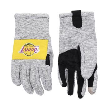 商品FOCO | Men's Gray Los Angeles Lakers Team Knit Gloves,商家Macy's,价格¥215图片