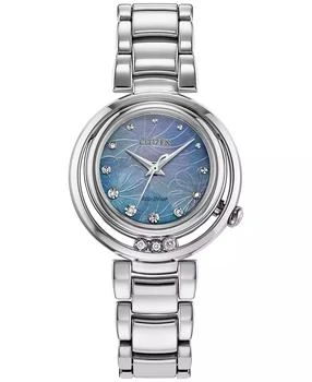 Citizen | Eco-Drive Women's Arcly Diamond (1/10 ct. t.w.) Stainless Steel Bracelet Watch 30mm,商家Macy's,价格¥5338