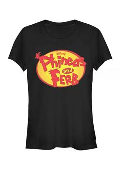推荐Junior's Phineas and Ferb Oval Logo T-Shirt商品