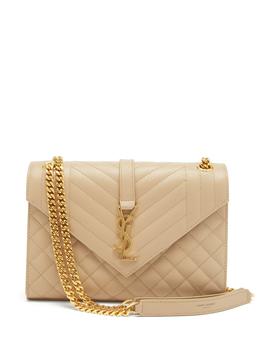 ysl包真假, Yves Saint Laurent | Envelope matelassé-leather shoulder bag商品图片 