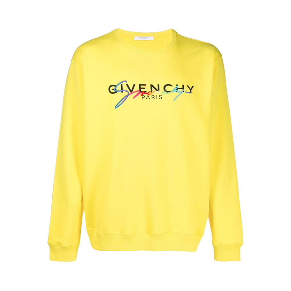 春装纪梵希卫衣, Givenchy | Givenchy 纪梵希 男士黄色棉质卫衣 BMJ03C30AF-737商品图片 1.2折起, 独家减免邮费