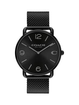 Elliot Ionic-Plated Black Steel Bracelet Watch/41MM