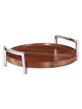 Roselli | Napa Bar Wood & Stainless Steel Serving Tray,商家Saks OFF 5TH,价格¥783