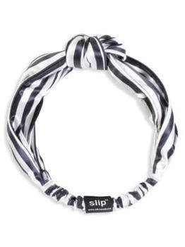 推荐Striped Silk Knotted Headband商品