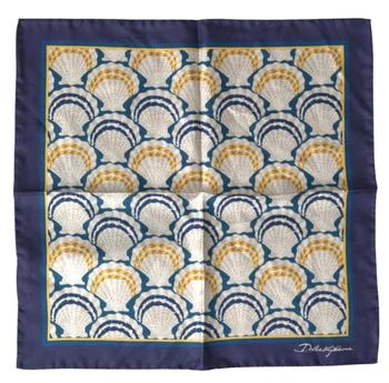 Dolce & Gabbana | Dolce & Gabbana Multicolor Shell Silk Square Handkerchief Scarf,商家SEYMAYKA,价格¥521