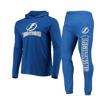 商品Concepts Sport | Men's Blue Tampa Bay Lightning Meter Jogger Sleepwear Set,商家Macy's,价格¥579图片