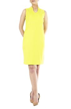 Nina Leonard | U-Neck Sleeveless Sheath Dress商品图片,4.6折