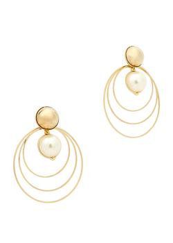 推荐Epica embellished gold-tone drop earrings商品