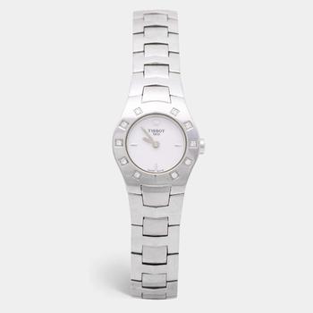 推荐Tissot Mother of Pearl Stainless Steel Diamond L521 Women's Wristwatch 23 mm商品