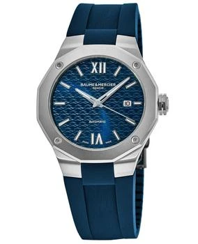 推荐Baume & Mercier Riviera Automatic Blue Dial Rubber Strap Men's Watch 10619商品