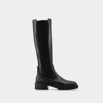 推荐Blanca 40Mm Round Toe Tread in black leatherKnee High Boot商品