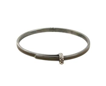 小棕瓶, Bottega Veneta | Bottega Veneta Women's Light Brown / Silver Enamel Metal Small Bracelet 431538 2905商品图片 4折