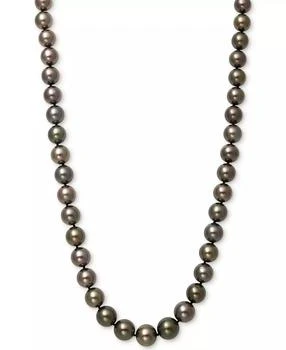 Belle de Mer | Cultured Tahitian Pearl (8-11mm) Strand   17.5" Necklace in 14k White Gold,商家Macy's,价格¥8826