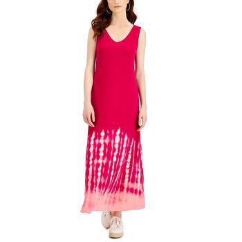 商品Style & Co | Women's Tie-Dyed Sleeveless Maxi Dress, Created for Macy's,商家Macy's,价格¥147图片