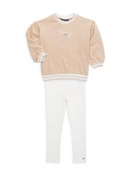 Tommy Hilfiger | Little Girl’s 2-Piece Puff Sleeve Sweatshirt & Leggings Set商品图片,5.9折