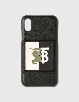 商品Burberry | Contrast Logo Graphic Leather iPhone X/XS Case,商家HBX,价格¥2238图片