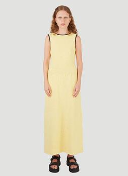 ganni裙, Ganni | Slub Cotton Knit Dress in Yellow商品图片 3折