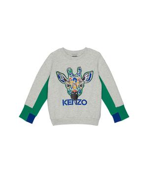 Kenzo | Pullover Jiraffe Embroidered (Toddler/Little Kids)商品图片,7.5折, 独家减免邮费