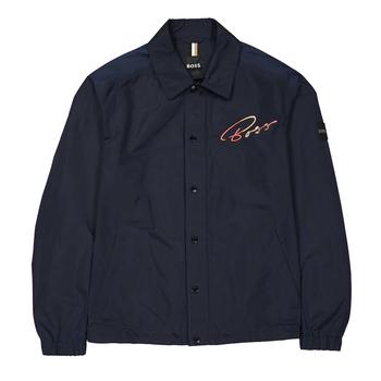 Hugo Boss | Hugo Boss Mens Dark Blue Colton Memory-Fabric Jacket, Brand Size 48商品图片,4.4折