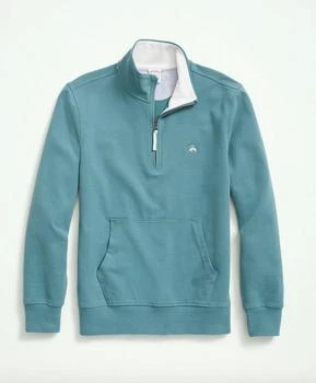 Brooks Brothers | Stretch Sueded Cotton Jersey Half-Zip 4.6折