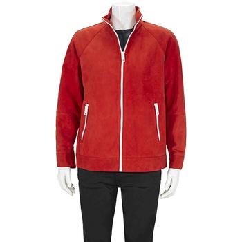 Burberry | Burberry Ladies Bright Red Suede Bomber, Brand Size 4 (US Size 2)商品图片,1.9折