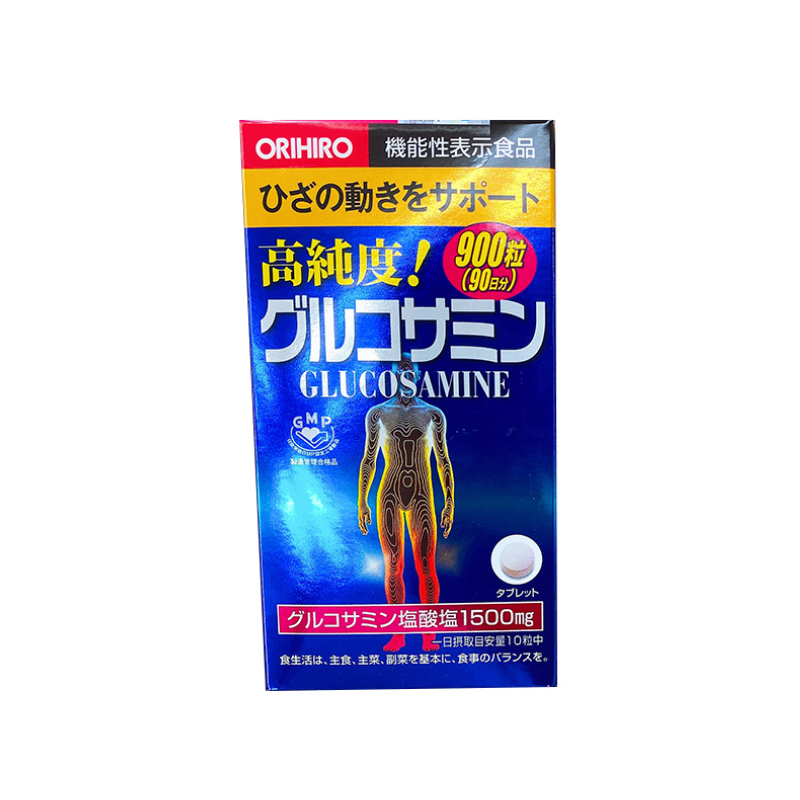 商品日本ORIHIRO欧立喜乐软骨素氨糖维骨力高纯度氨基葡萄糖900粒图片