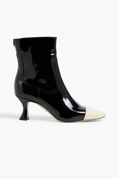 Sam Edelman | Liivia two-tone faux patent leather ankle boots 5.5折
