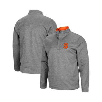 Colosseum | Men's Heathered Charcoal Syracuse Orange Roman Pullover Jacket商品图片,