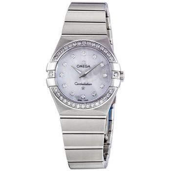 欧米茄星座怎么样, [二手商品] Omega | Pre-owned Omega Constellation Diamond Mother of Pearl Dial Ladies Watch 123.15.27.60.55.001商品图片 4.3折