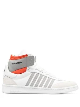 推荐DSQUARED2 - Logo Leather Sneakers商品