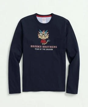 Brooks Brothers | Men's Cotton Lunar New Year Graphic T-Shirt 独家减免邮费