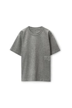 Alexander Wang | Puff Logo Tee In Glitter Jersey 7.0折