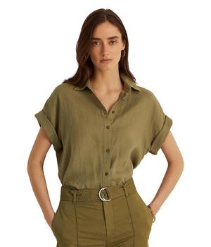 Ralph Lauren | Linen Dolman Sleeve Shirt商品图片,4.1折