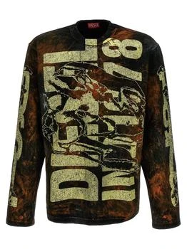 Diesel | Diesel Logo Printed Long-Sleeved T-Shirt 5.7折