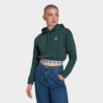 推荐Women's adidas Originals Tape Crop Hoodie商品