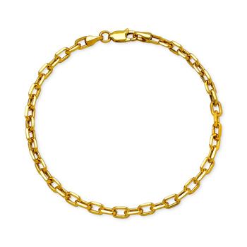 商品Macy's | Paperclip Polished Link Chain Bracelet in 14k Gold 7-1/2",商家Macy's,价格¥6079图片