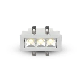 VONN Lighting | RUBIK 5" 3-Light LED Adjustable Recessed Downlight w/Trim 100-277V Beam Angle 34 Degree White,商家Premium Outlets,价格¥1133