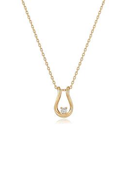 hyeres-lor | Petitlor 14K U Necklace HL4N12400Y4420商品图片,额外8.5折, 额外八五折