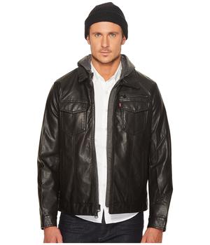 李维斯卫衣, Levi's | Faux Leather Trucker with Jersey Hood and Fleece Lining商品图片 4.9折