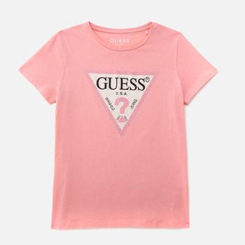 推荐Guess Girls' Short Sleeve T-Shirt - Pop Gum Pink商品
