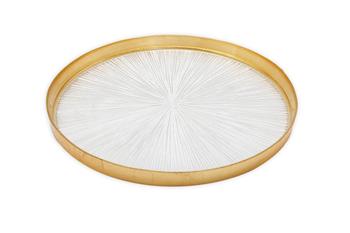 商品Classic Touch Decor | Set of 4 Crystal Glass Dinners Plate with Gold Border,商家Premium Outlets,价格¥871图片