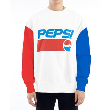 推荐nANA jUDY Mens Pepsi Contrast Logo Crewneck Sweatshirt商品