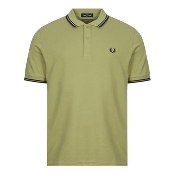 fred perry polo衣服, Fred Perry | Fred Perry Twin Tipped Polo Shirt - Sage Green商品图片 
