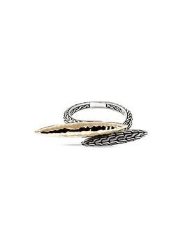 商品John Hardy | Classic Chain Sterling Silver & 18K Yellow Gold Ring,商家Saks Fifth Avenue,价格¥4918图片