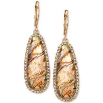 Lonna & Lilly | Gold-Tone Iridescent Stone Drop Earrings 独家减免邮费
