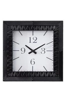 VIVIAN LUNE HOME | Black Metal Modern Wall Clock,商家Nordstrom Rack,价格¥428
