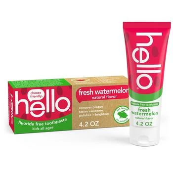 Hello | Fluoride Free Kids Toothpaste Watermelon,商家Walgreens,价格¥44
