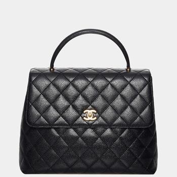 chanel包, [二手商品] Chanel | Chanel Black Kelly Caviar Leather Handbag商品图片 9.5折