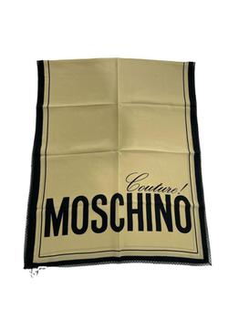 女装莫斯奇诺, Moschino | SCIARPA 100%SETA CRESPO STAMP.+PIZZO商品图片 7.4折