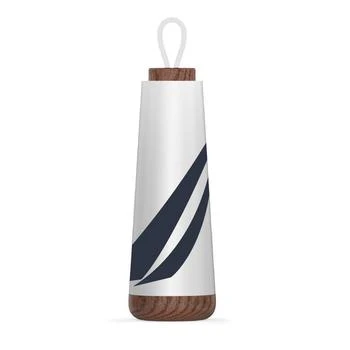 Nautica | Mens J-Class Stainless Steel And Acacia Wood Water Bottle,商家Premium Outlets,价格¥80